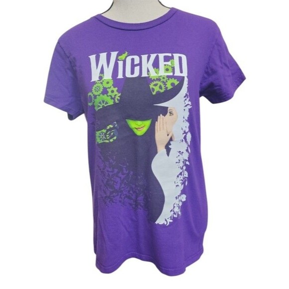 Tops - WICKED the Broadway Musical Two Witches Purple T-Shirt Size Large